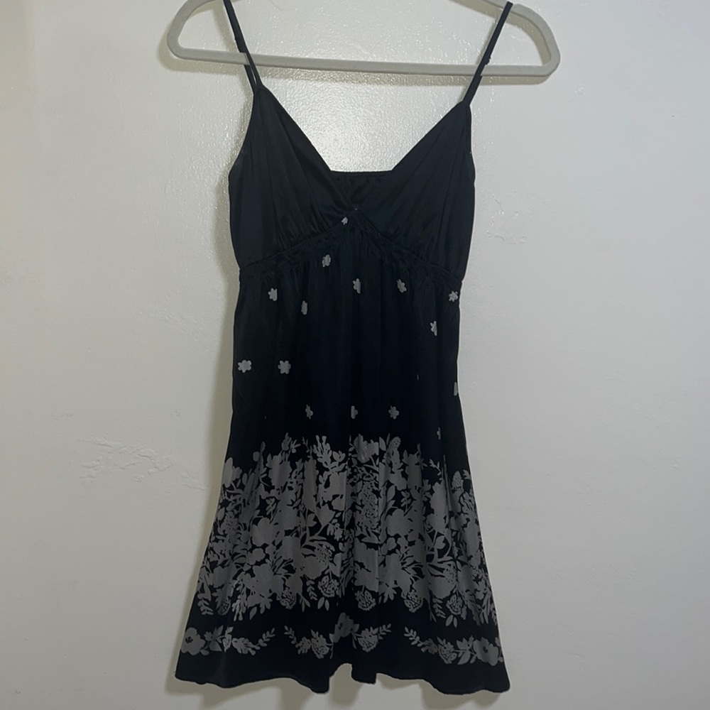 EXPRESS mini black floral Dress